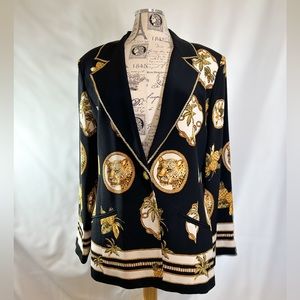 Privata Vintage Silk Cheetah Women’s Blazer